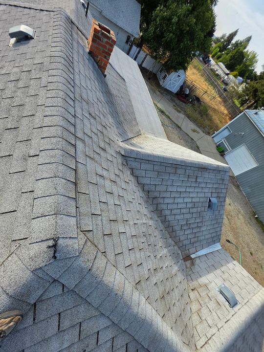 Clean roof after moss removal